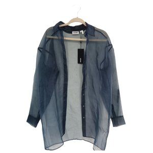 Blue Weekday Organza Shirt